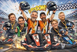 Bild av gokartförare